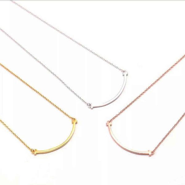 

6tnh european and american fashion brand t family classic men's and women's same and gu ailing's same necklace, Black