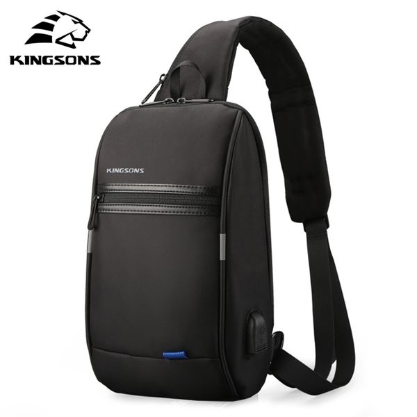 Kingsons Männliche Brusttasche Umhängetasche Kleine Einzelschultergurt Rucksack Lässige Reisetaschen 201118