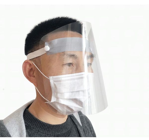 Stok sıcak satış unisex kadın erkek öğrencileri temiz tam yüz koruyucu maske sheild visor flip yukarı sis yağı sıçraması rüzgar geçirmez maske fy8013 ssck