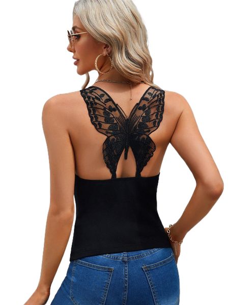 

butterfly shaped cami h1tu#, White