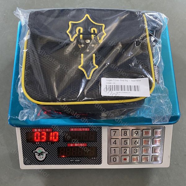 

men trapstar bag designer design brand-name bags fashion oblique cross mens and women couples cross letter trend messenger yellow edge