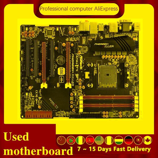 Motherboards Für ASRock FM2A88X Killer Motherboard Sockel FM2 DDR3 AMD A88X Original Desktop Mainboard SATA III Verwendet MainboardMotherboards