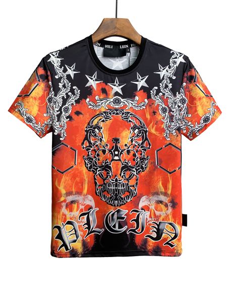 

famous mens t shirt letter print round neck short sleeve black white fashion men women quality tees t4, White;black