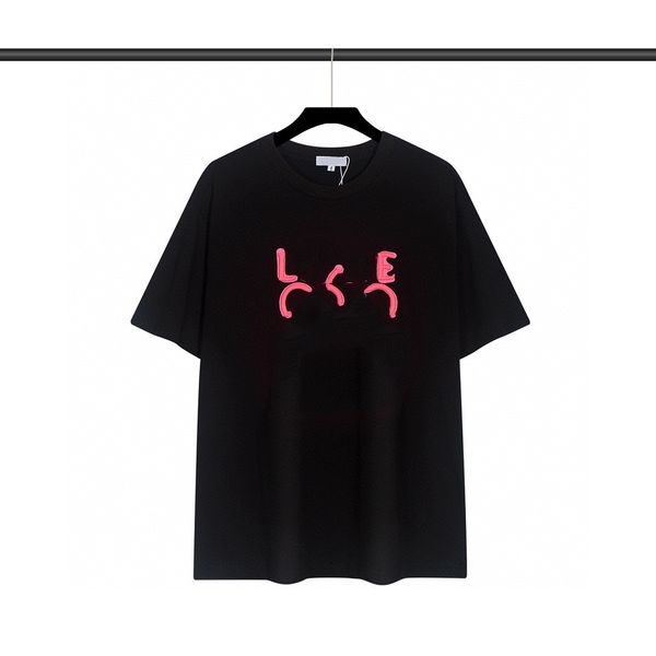 

designer men's t shirt 22ssummer style embroidered letters printed loose trend short-sleeved casual shirt blouse, White;black