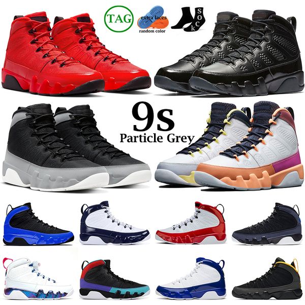 

2022 men basketball shoes 9s jumpman 9 particle grey change the world chile red university gold blue oregon ducks mens trainers sports