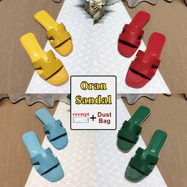 

slippers 2023 h sandales designer fashion women slippers oran sandal solid beach slides lychee skin metallic silver lime royal dark fonce, Black