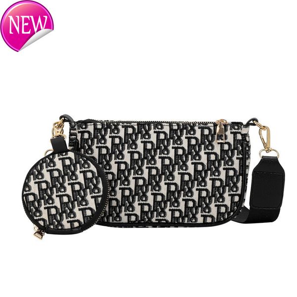 

50% women's and new single shoulder messenger bag fashion trend small armpit two-piece female luxury designer handbags