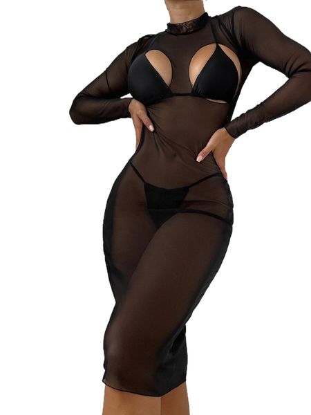 

plain halter bikini swimsuit with cover up q6og#, White;black