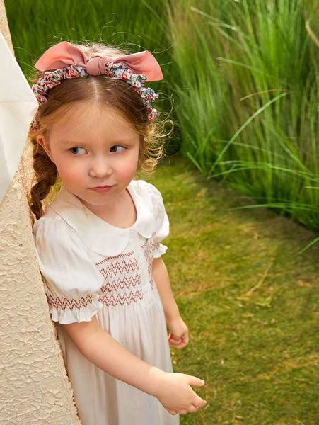 

toddler girls chevron print peter pan collar dress she, Red;yellow