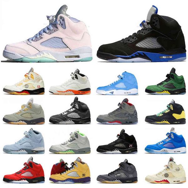 

jordons jumpman 5 5s men trainers original basketball shoes racer blue easter unc jade horizon raging anthracite bird shattered backboard me, Black
