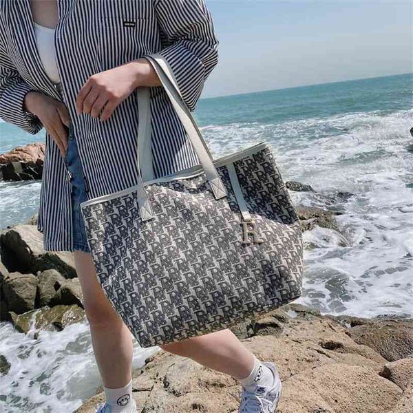 

new high-capacity one shoulder portable canvas bag women's bag tote versatile leisure hong s us modelss1t