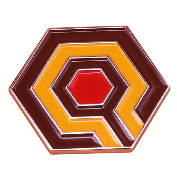 

the shining overlook l carpet brooch pins enamel metal badges lapel pin brooches jackets jeans fashion jewelry accessories, Blue