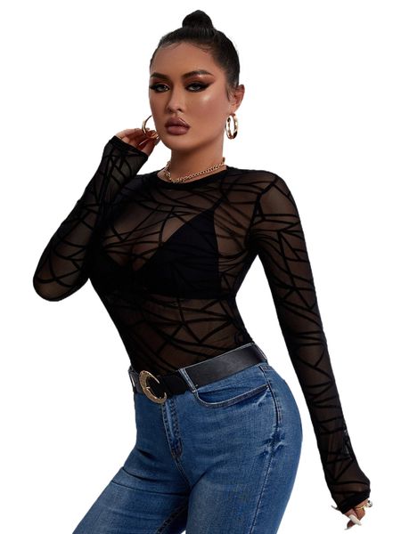 

sxy geo mesh without bra a120#, White