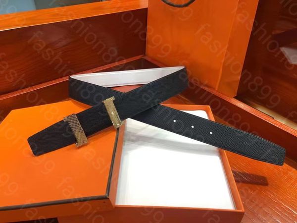 

man belt togo leather belts for mens and womens handmade boutique gold silver buckle with orange gift box, Black;brown