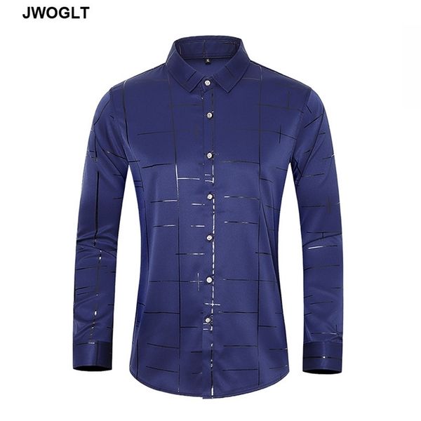 

mens boutique shirt soft touch casual button down black white long sleeve men's social shirts plus size 5xl 6xl 7xl 210412, White;black