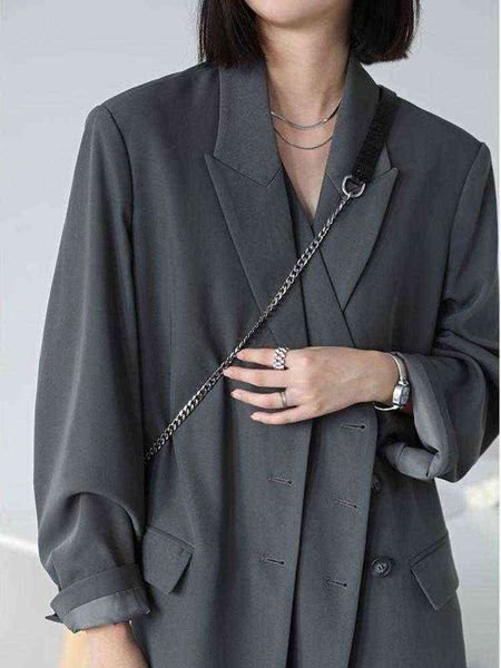 

women's trench coats autumn and winter korean coat women's classic college style single breasted loose fitting medium length coatw, Tan;black