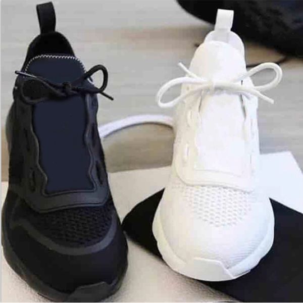 

mens designer shoes b21 neo sneaker technical knit women shoes fashion outdoors trainers rubber sloe plain sneakers with box us5-11 no73, Black