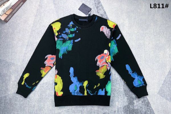 

homme hooded sweatshirts mens women designer hoodies mens clothing high street print hoodies pullover winter sweatshirts o9785, Black;brown