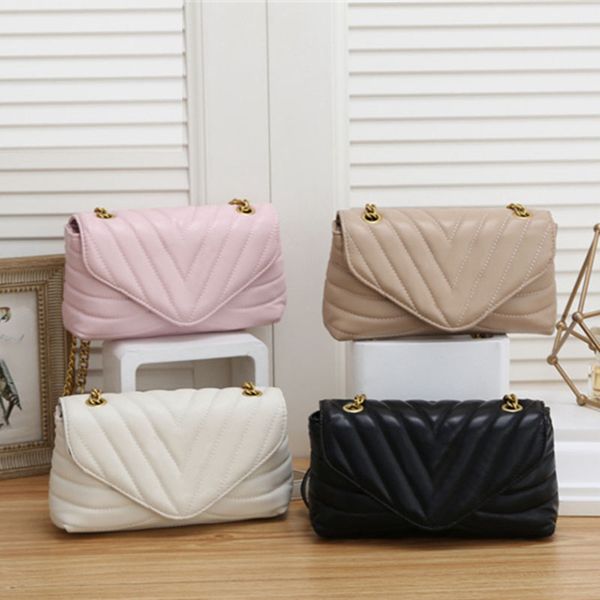 

designer shoulder bag women's fashion v-shaped handbag luxury diagonal bags size 23*13*7cm