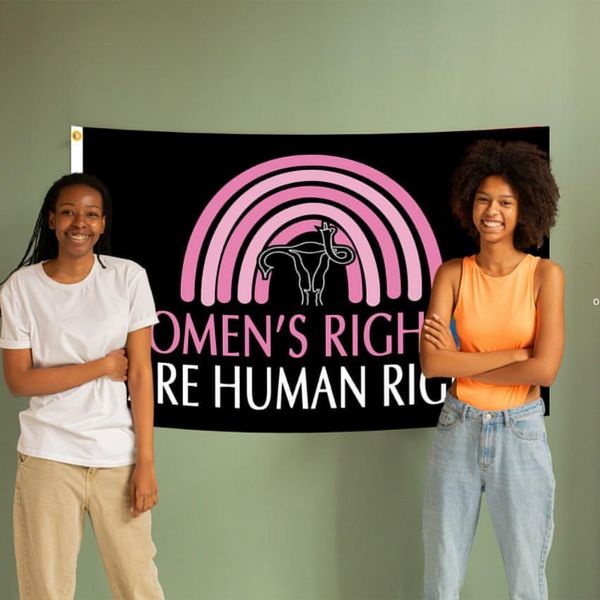 

law banner 3x5ft feminist flag support womens rights flags double stitched women choice flag with brass grommets banners fast delivery