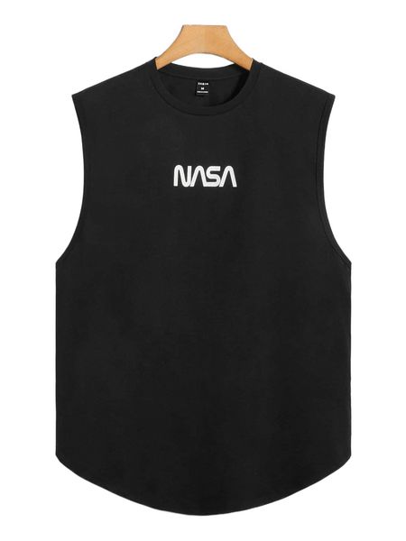 

men letter graphic tank 26ua#, White;black