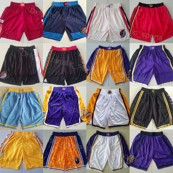 

man hippop basketball shorts sport elastic waist wear sweatpants hip pop drawstring pant stitched team spud webb dennis rodman jamal murray, Black