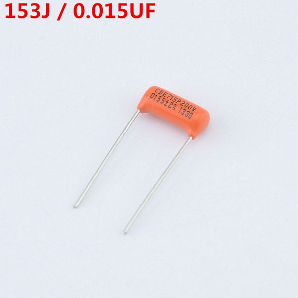 

orange tone capacitor cde715p 153j 0.0155uf 200v for electric guitar bass cap