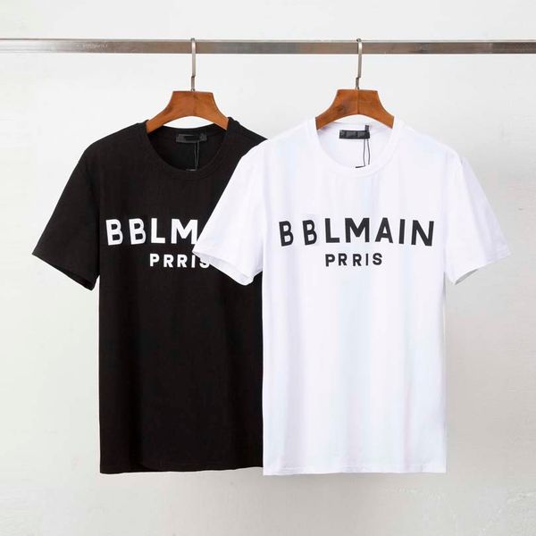 

2022new men's letter print tee t shirt black and white casual clothing summer short sleeve size m-3xl g18647, White;black