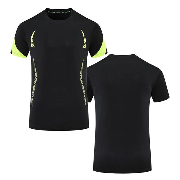 

latest fashion crew neck mens soccer jerseys new black short sleeve t-shirts tzcp0001, Black;yellow