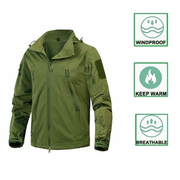 

fashion men's winter jackets menswear down jacket men clothing tactical jacket with fleece outdoor army men's jacket 201127, Black;brown