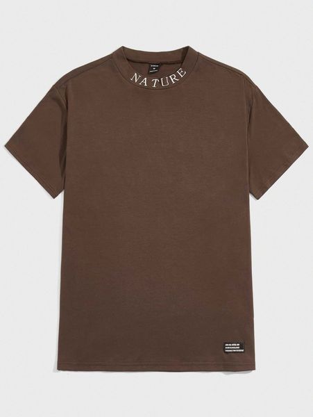 

men patch detail letter graphic tee v2rj#, White;black