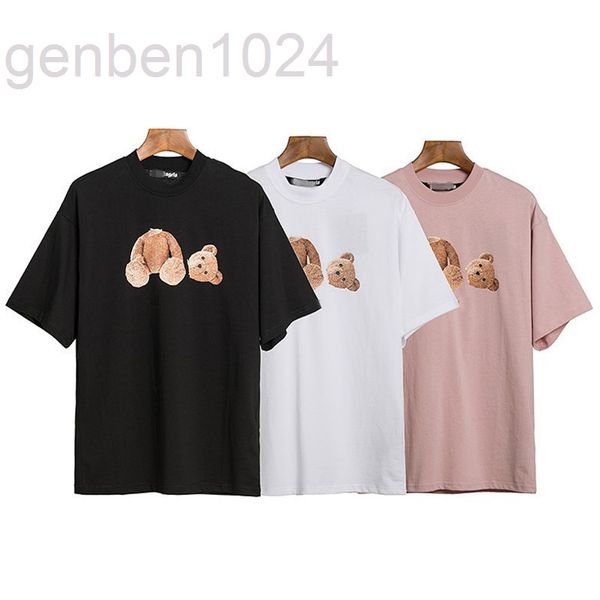 

t shirt designer tshirt palm shirts for men boy girl sweat tee shirts printing bear oversize breathable casual angels t-shirts 100, White;black