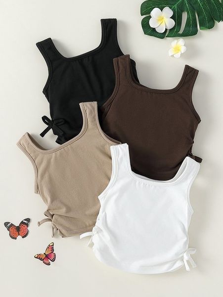 

baby 4pcs drawstring side tank she, Blue