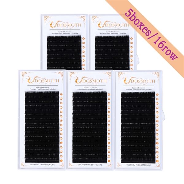 

5trays false eyeeyelash extension natural mink individual eye eye lashes 220613