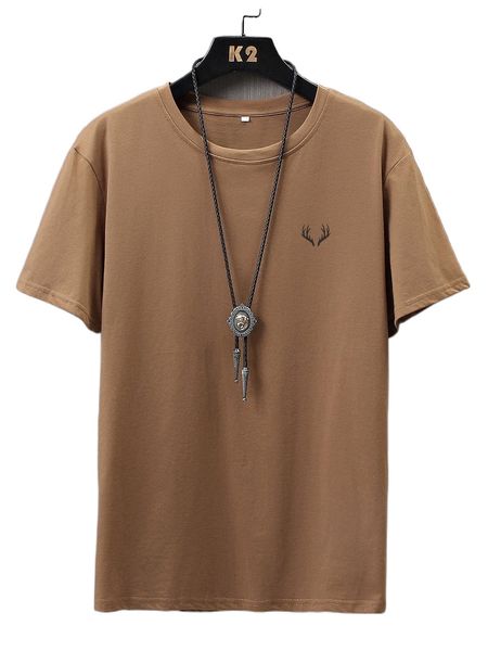 

men antler print tee a5nw#, White;black