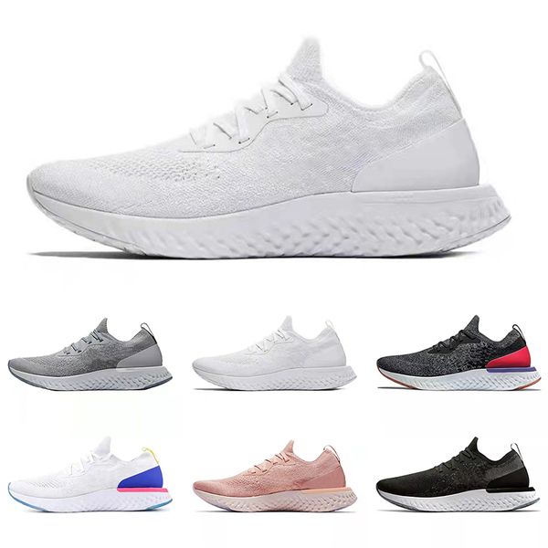 

fusion fly knit running shoes epic react black dark grey jdi fk true white sprite grey red men women trainers sports sneakers