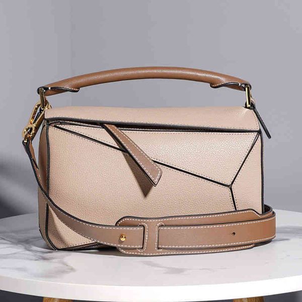 

bags crossbody loewees handbags designer geometry 2022 women bag puzzle mini leather women's single shoulder messenger pillow doctor&#0
