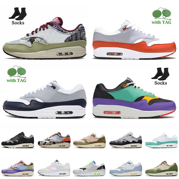 

fashion 2022 airmx max 1 concepts heavy patta 1s running shoes size 36-47 amax max1 canvas 87 og sneakers lv8 martian sunrise windbreaker pr
