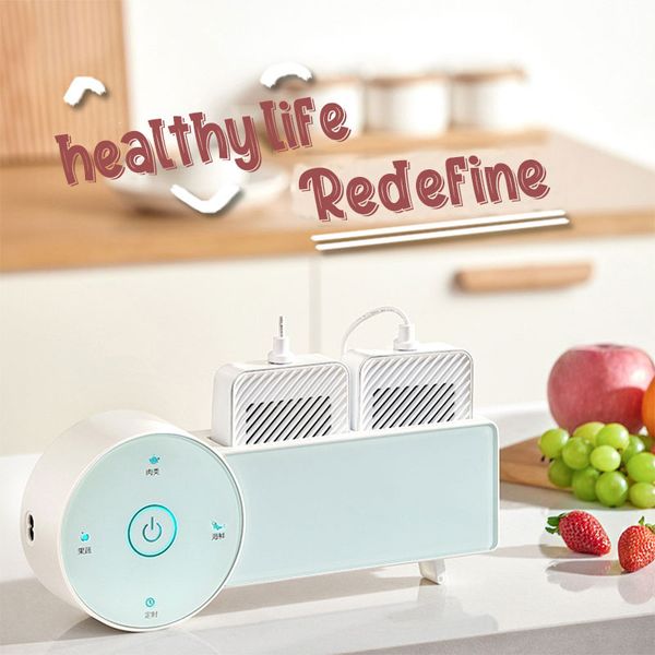 Purificando frutas e vegetais Preparação de alimentos de água Gerador de ozônio 220V Multifuncional Active Desinfector Ultrasonic purificador