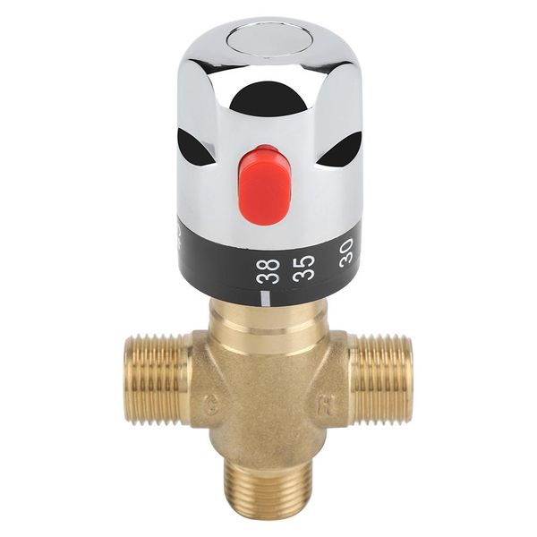 

brass thermostatic mixing valve water temperature pipe basin thermostat control