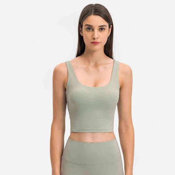 

new yoga fitness sports breathable bra women's u-shaped back traceless gathering underwear, Gray
