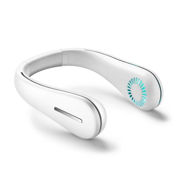 

New Portable Hanging Neck Fans USB Charging Lazy Mute Mini Student Dormitory Leafless Small Fan