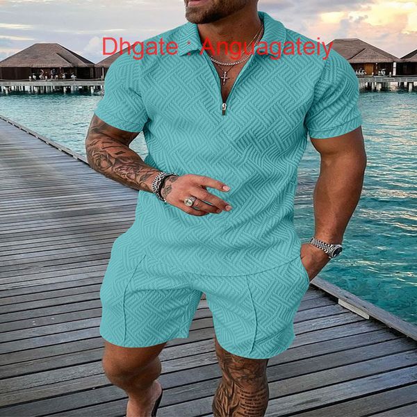 

fashion luxury men's tracksuits hawaii sets casual tshirt man print short sleeve shirts loose tracksuit men summer beach outfits 2 piec, Gray