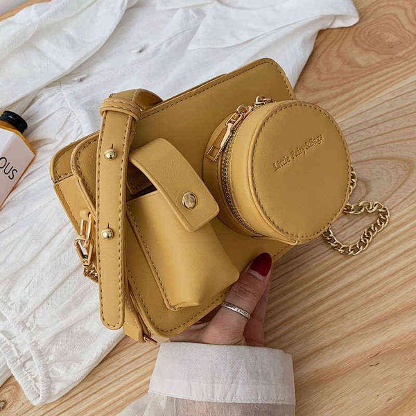 

retro camera chain bag female wave spring fashion all-match shoulder bag lady messenger bag lady wallet 220429