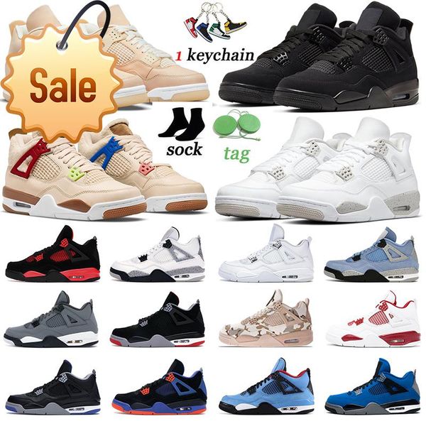 

4 4s jumpman men basketball shoes what the veterans day wild things red thunder shimmer sail motosports mushroom neon mens women trainers a