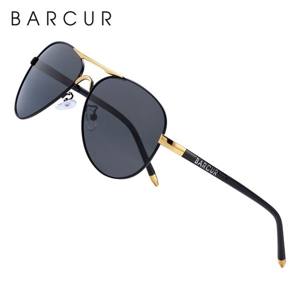

barcur classic pilot men sunglasses polarized women sun glasses eyewear gafas ds shades 220510, White;black