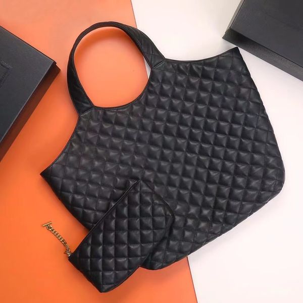 Icare Tote Designer Sagns Dicky0750 роскошные сумки сумки для яг -кожи алмаз большой плечо
