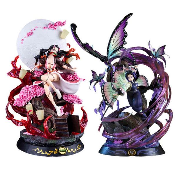 

31/34cm demon slayer action figure 1/6 kimetsu no yaiba action figure gk kochou shinobu anime figurine collocation model doll327r