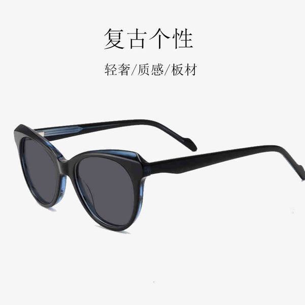 

sunglasses personalized plate women's fashion cat's eye versatile street s glasses women p3wp, White;black