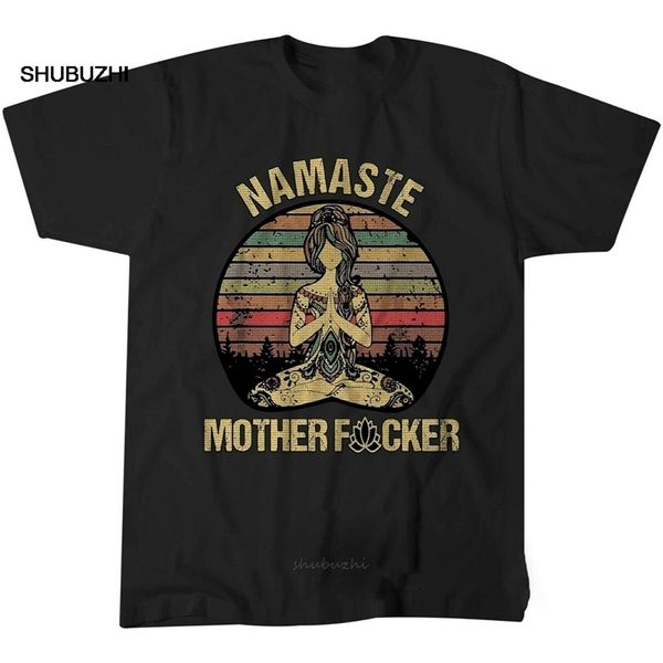

vintage namaste mother explicit funny t-shirt t shirt men tshirt cotton tees harajuku 220419, White;black